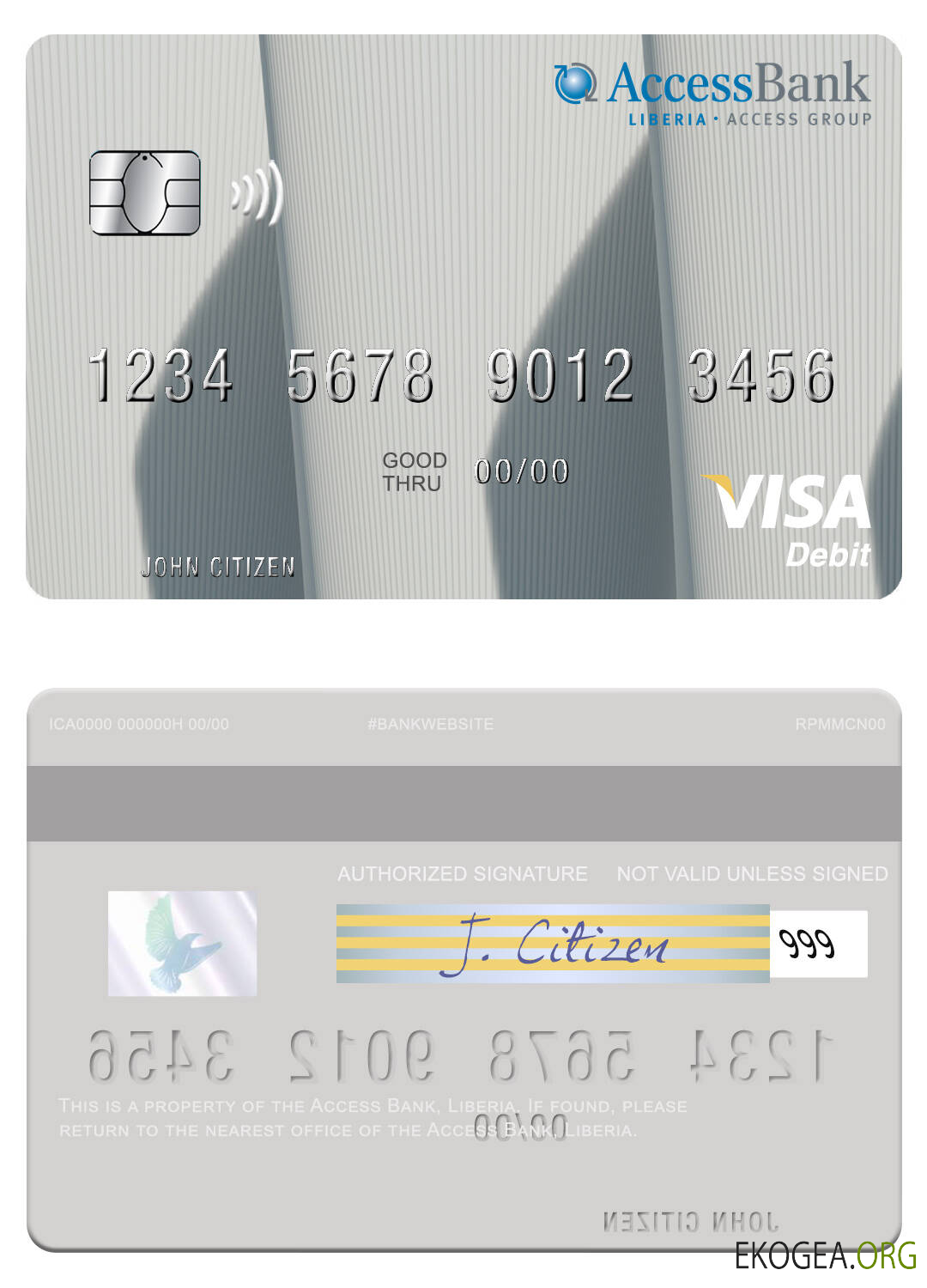 Carte de débit visa Liberia Access Bank